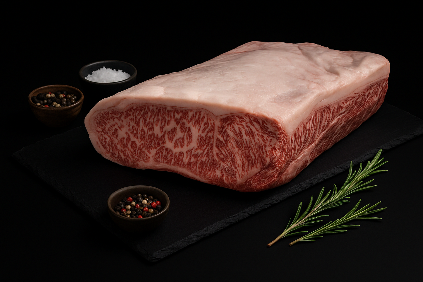 Japanese A5 Wagyu - Miyazaki Whole Boneless Striploin | 9lbs